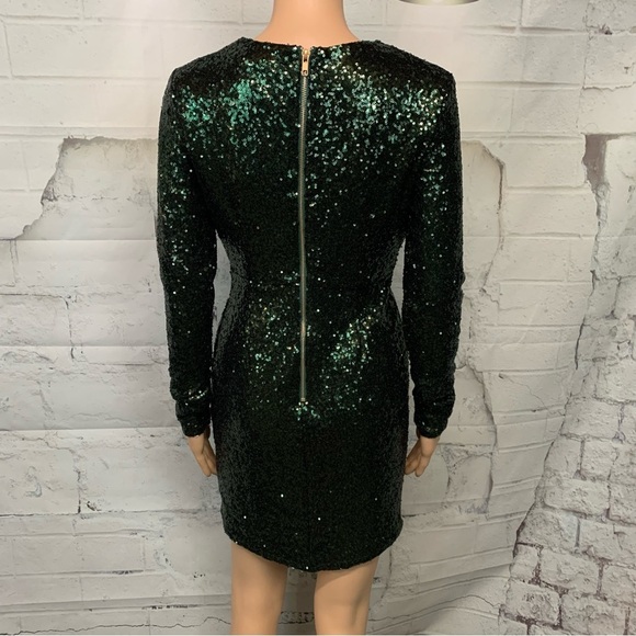 Green Sequined Dress - Picture 2 of 4